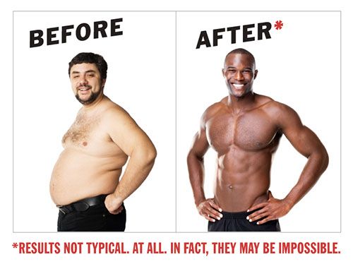 Misleading before and after example
